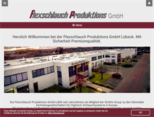 Tablet Screenshot of flexschlauch-luebeck.de